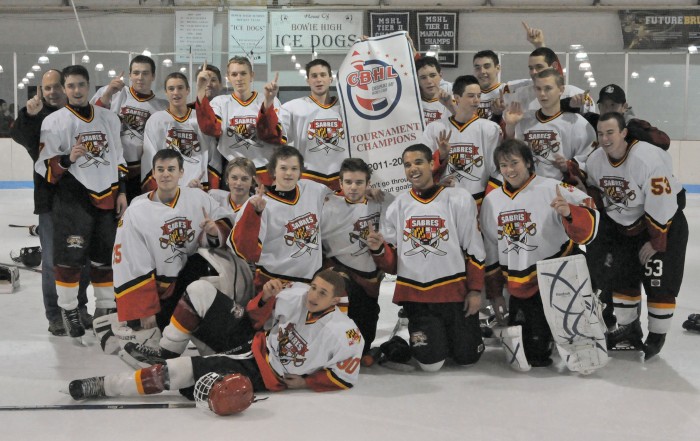 Southern Maryland Sabres Midget U-18 ice hockey team won its division championship
