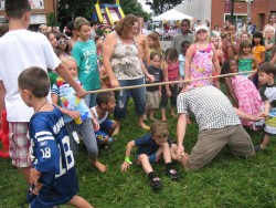 Doing the Limbo at Beach Party Weekend in Leonardtown