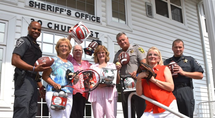 Republican Women of Calvert Donate Sporting Gear to Local Police