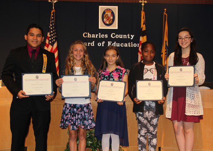 Charles County Board of Education Recognizes Outstanding Students