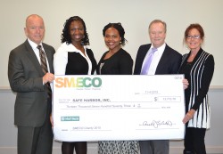 SMECO Donates $13,774 to Safe Harbor in Calvert County