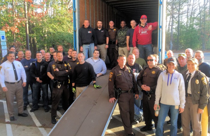 Charles Co. police gather toys and load up trucks for Christmas Connection