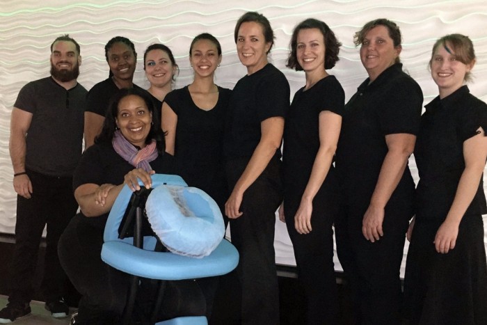 CSM Massage Therapy Students Participate in Family Fun Night at Calvert Marine Museum